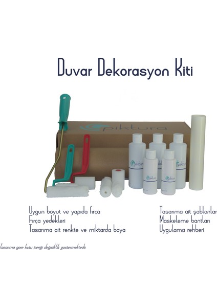 Duvar Dekorasyon Kiti (Dağ ve Bulut)