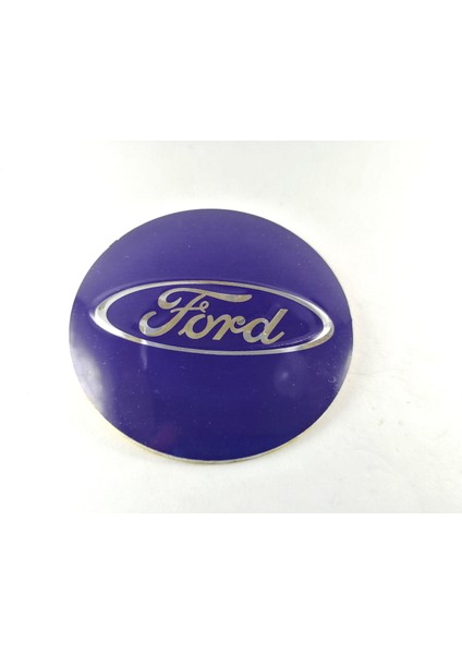 Ford Uyumlu Jant Göbek Arması Yapıştırma 4' lü Takım 55 mm