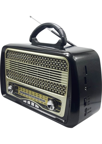 MD-1902BT Bluetooth Hoparlörlü Nostaljik Radyo