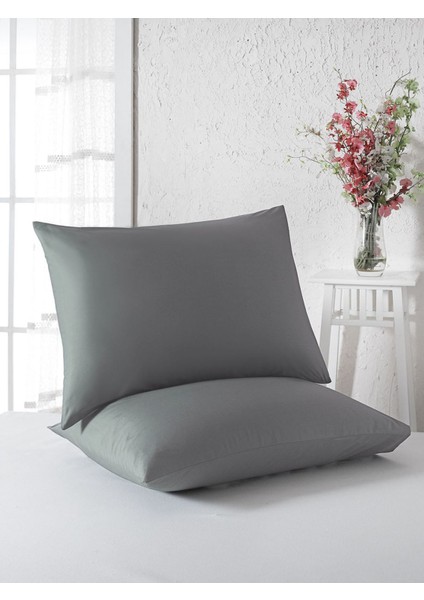 2 Adet Yastık Kılıfı Pamuk 50 x 70 cm Beyaz modelleri