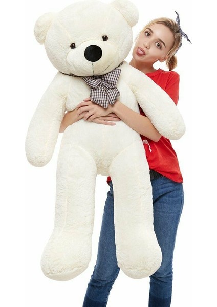 Kuki Oyuncak 140 cm Beyaz Peluş Ayı