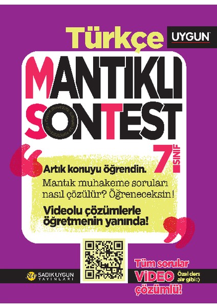 – Mantıklı Son Test – Türkçe 7. Sınıf