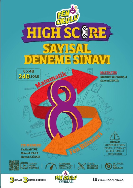 Arı Yayıncılık High Score Sayısal Deneme Sınavı