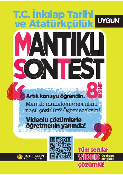 – Mantıklı Son Test – T.C. İnkılâp Tarihi ve Atatürkçülük 8. Sınıf