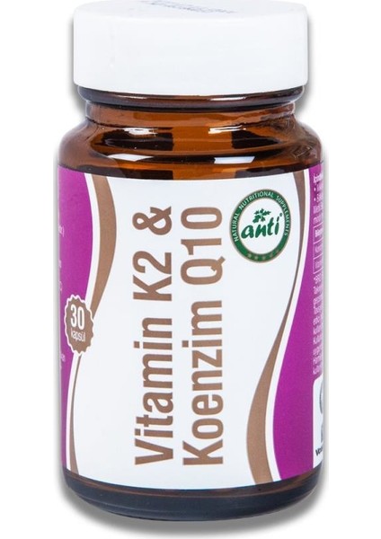 Koenzim Q10 + K2 Vitamini 30'lu x 2 fiyatları