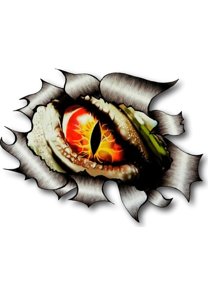 Canavar Göz Araba Oto Sticker Yapıştırma