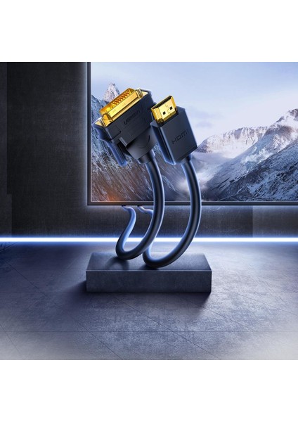 HDMI DVI 1080P Çift Yönlü Görüntü Aktarma Kablosu 5 Metre fiyatları