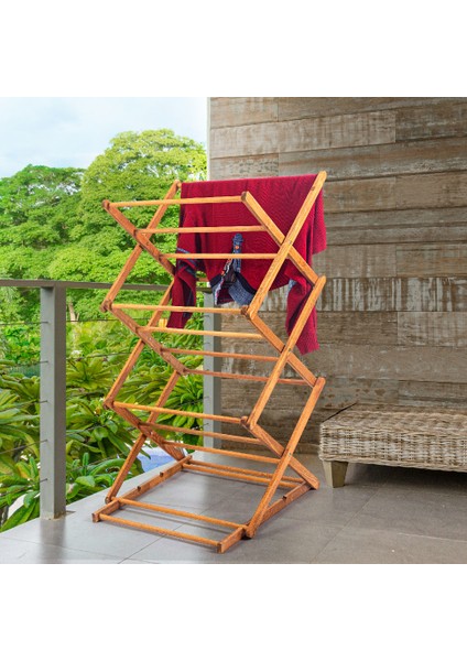 Ahşap 3 Kademeli Kurutmalık Katlanır Pratik fırsatları
