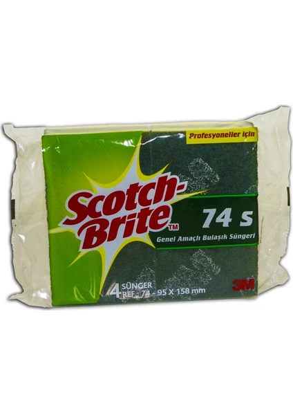 Scotch Brite 3m Scotch Brıte Sb 74S Genel Amaçlı Bulaşık Süngeri 1PKT=4AD