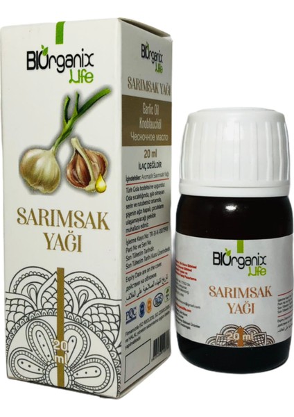 Biorganix Life Sarımsak Yağı 20 ml