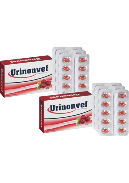 A.Ş. Urinonvef Cranberry 30 Kapsül x 2 Adet