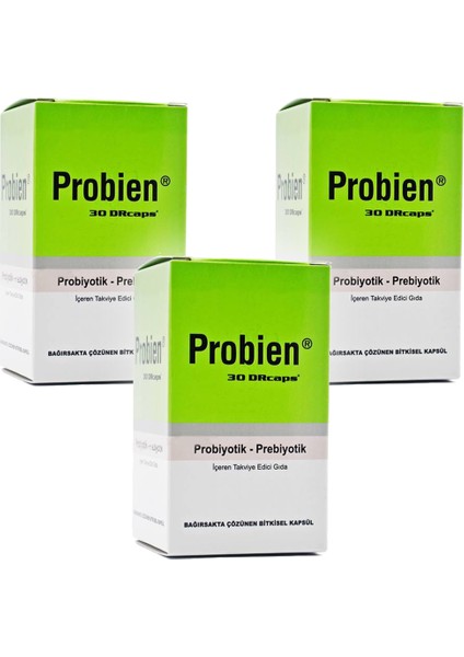 Probien Probiyotik Prebiyotik 30 Kapsül x 3 Adet