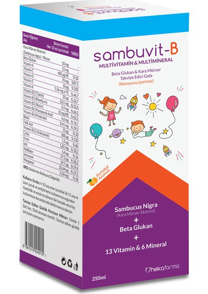 -B Şurup 250 ml