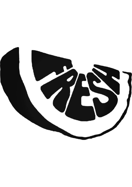 Saying Fresh Orange Sticker Araba Oto Arma Duvar Sticker Ev Dekoratif Çıkartma 20 x 20 cm Beyaz