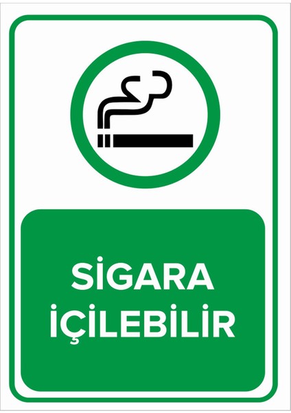 - Sigara İçilebilir Levhası - Dekote Malzeme 25X35Cm