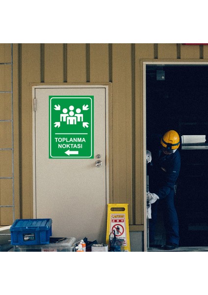 - Toplanma Noktası Sol Ok Levhası - Dekote Malzeme 25X35Cm modelleri