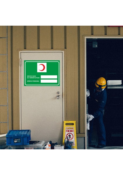 - Size En Yakın Yardım Kutusu Levhası - Dekote Malzeme 25X35Cm modelleri