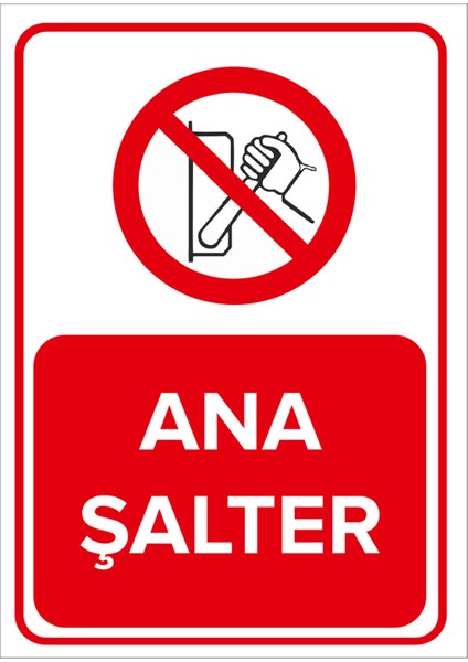 - Ana Şalter Levhası - Dekote Malzeme 25X35Cm