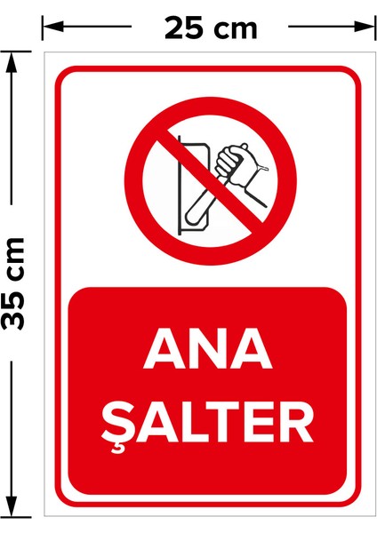 - Ana Şalter Levhası - Dekote Malzeme 25X35Cm fiyatları