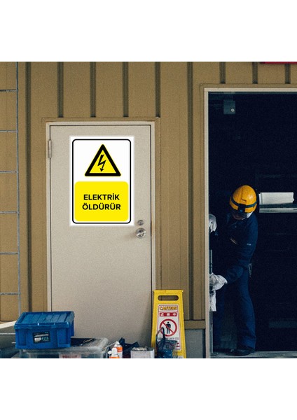 - Elektrik Öldürür Levhası - Dekote Malzeme 25X35Cm modelleri