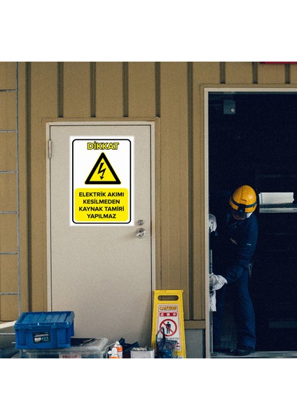 - Elektrik Akımı Kesilmeden Kaynak Tamiri Yapılmaz Levhası - Dekote Malzeme 25X35Cm modelleri
