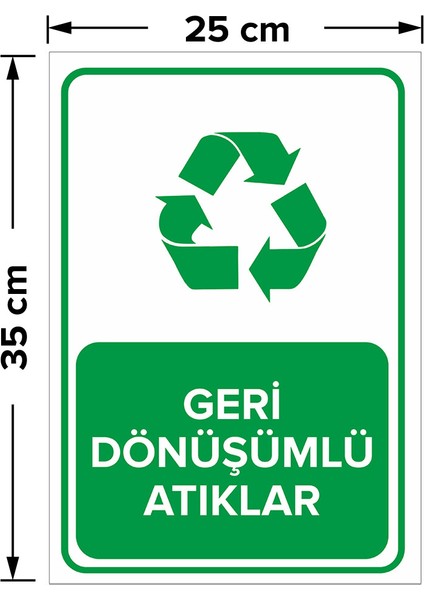 - Geri Dönüşümlü Atıklar Levhasi - Dekote Malzeme 25X35Cm fiyatları