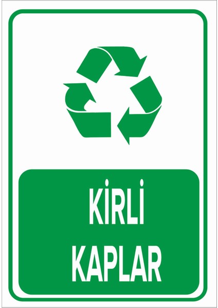 - Kirli Kaplar Levhası - Dekote Malzeme 25X35Cm