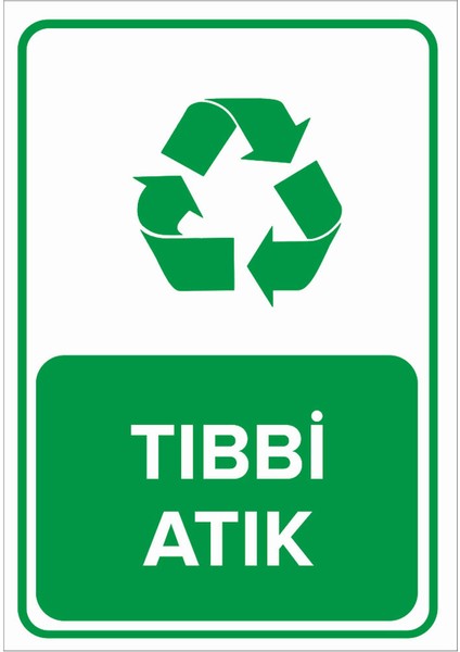 - Geri Dönüşüm Tıbbi Atık Levhası - Dekote Malzeme 25X35Cm