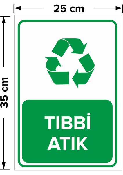 - Geri Dönüşüm Tıbbi Atık Levhası - Dekote Malzeme 25X35Cm fiyatları