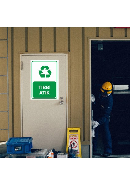 - Geri Dönüşüm Tıbbi Atık Levhası - Dekote Malzeme 25X35Cm modelleri
