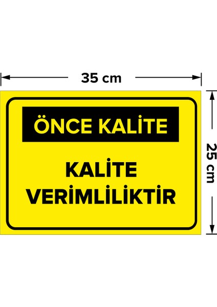 - Kalite Verimliliktir Levhası - Dekote Malzeme 25X35Cm fiyatları