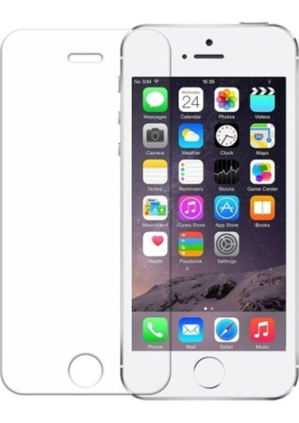Apple iPhone 5 Temperli Ekran Koruyucu Cam Şeffaf