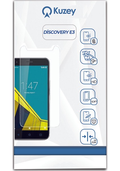 General Mobile Desire Discovery E3 Temperli Ekran Koruyucu Cam Şeffaf fiyatları
