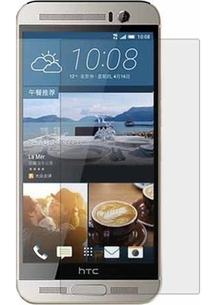 Htc One M9 Temperli Ekran Koruyucu Cam Şeffaf