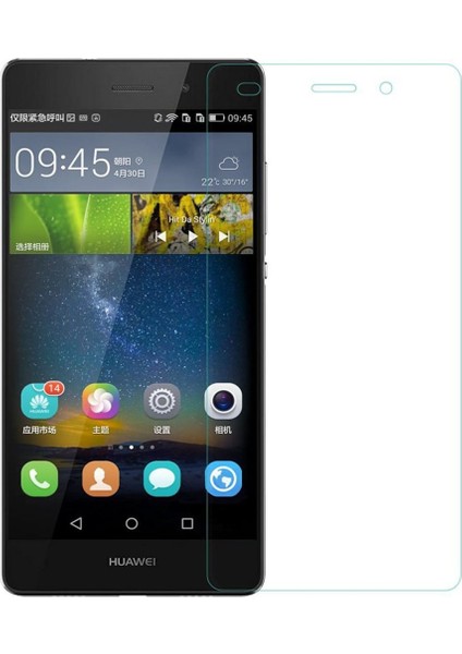 Huawei P8 Lite Temperli Ekran Koruyucu Cam Şeffaf