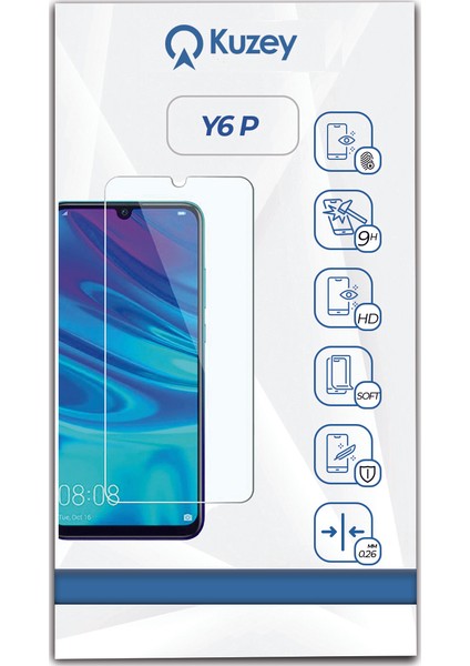 Huawei Y6P Temperli Ekran Koruyucu Cam Şeffaf fiyatları