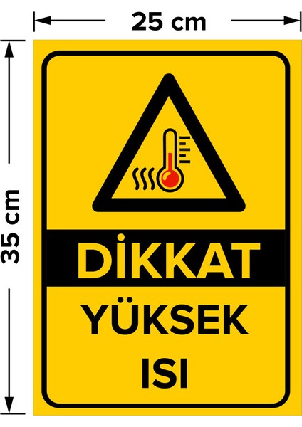 - Dikkat Yüksek Isı Levhası - Dekote Malzeme 25X35Cm fiyatları