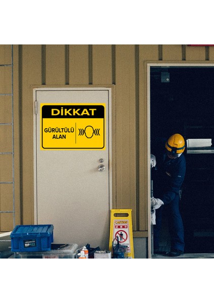 - Dikkat Gürültülü Alanı Levhası - Dekote Malzeme 25X35Cm modelleri