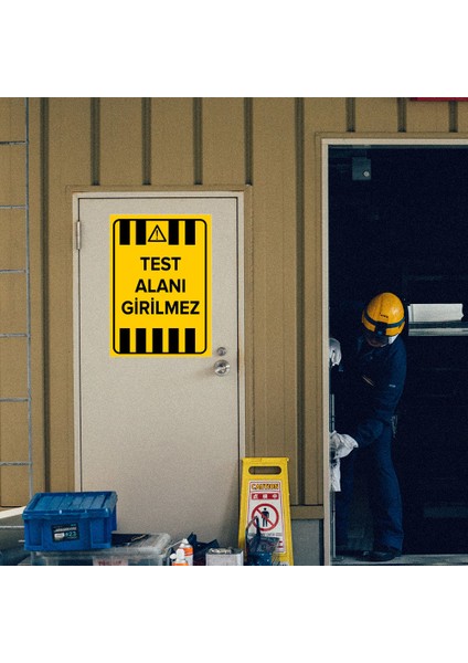 - Test Alanı Girilemez Levhası - Dekote Malzeme 25X35Cm modelleri