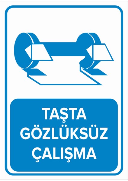 - Taşta Gözlüksüz Çalışma Levhası - Dekote Malzeme 25X35Cm