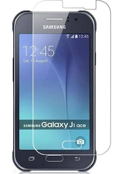 Samsung Galaxy J1 2016 Temperli Ekran Koruyucu Cam Şeffaf