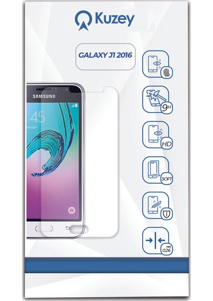 Samsung Galaxy J1 2016 Temperli Ekran Koruyucu Cam Şeffaf fiyatları