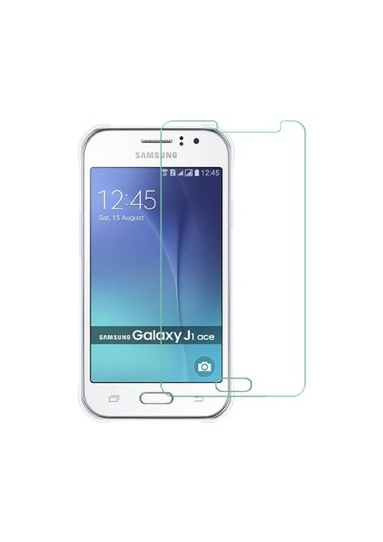 Samsung Galaxy J1 Ace Temperli Ekran Koruyucu Cam Şeffaf