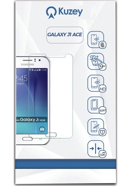 Samsung Galaxy J1 Ace Temperli Ekran Koruyucu Cam Şeffaf