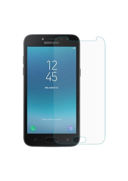 Samsung Galaxy J2 Pro 2018 Temperli Ekran Koruyucu Cam Şeffaf