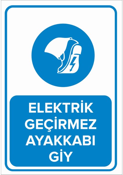 - Elektrik Geçirmez Ayakkabı Giy Levhası - Dekote Malzeme 25X35Cm