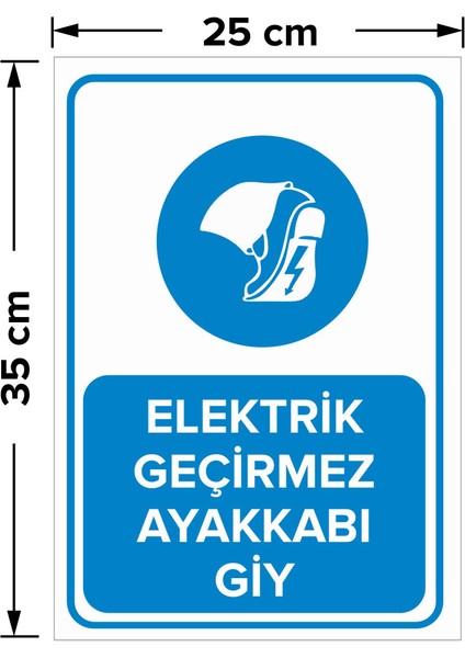 - Elektrik Geçirmez Ayakkabı Giy Levhası - Dekote Malzeme 25X35Cm fiyatları