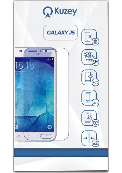 Samsung Galaxy J5 Pro Temperli Ekran Koruyucu Cam Şeffaf