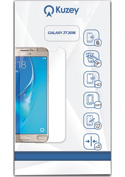 Samsung Galaxy J7 2016 Temperli Ekran Koruyucu Cam Şeffaf fiyatları