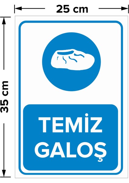- Temiz Galoş Levhası - Dekote Malzeme 25X35Cm fiyatları